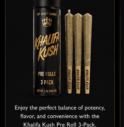 khalifa kush pre rolls pack of 3. |1g| hybrid