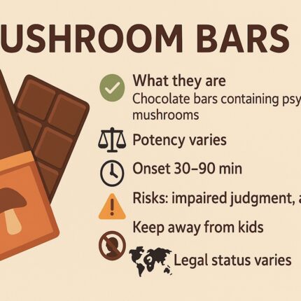 mushroom chocolate bar