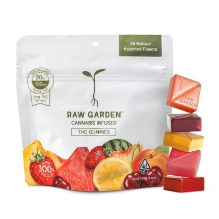 Raw Garden™ Assorted Flavors THC Gummies - 100mg | 20 pcs